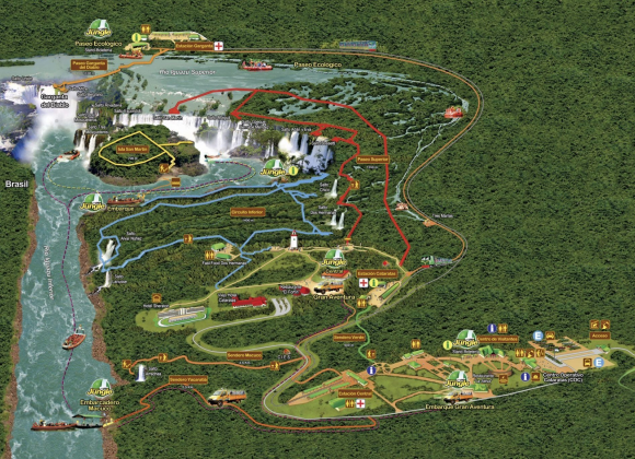 Mapa de Iguazú