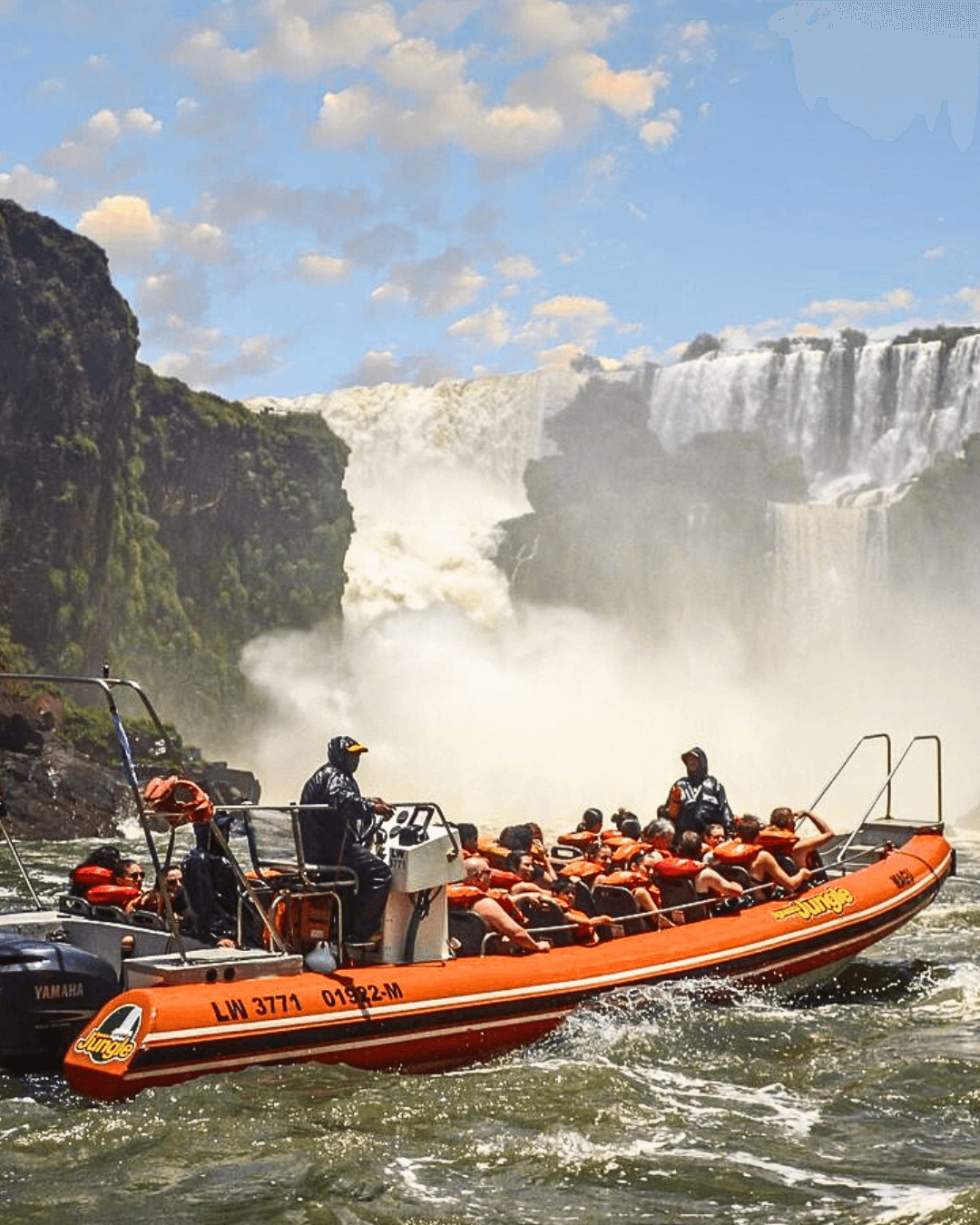 Excursión gomón cataratas iguazu